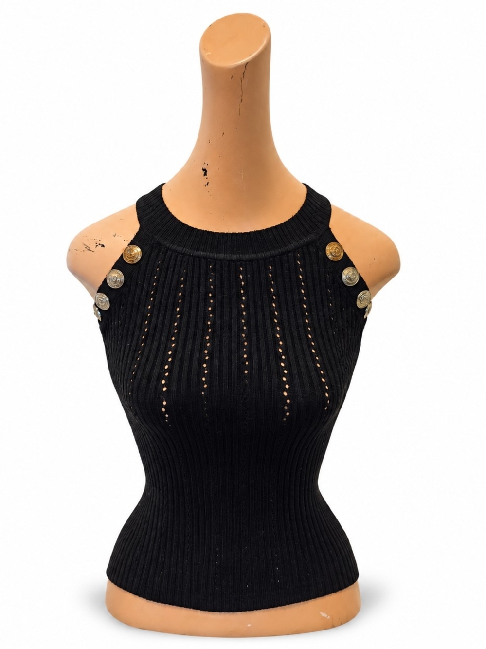 Sleeveless Ribbed Knit Tank - Women's Size, Small.